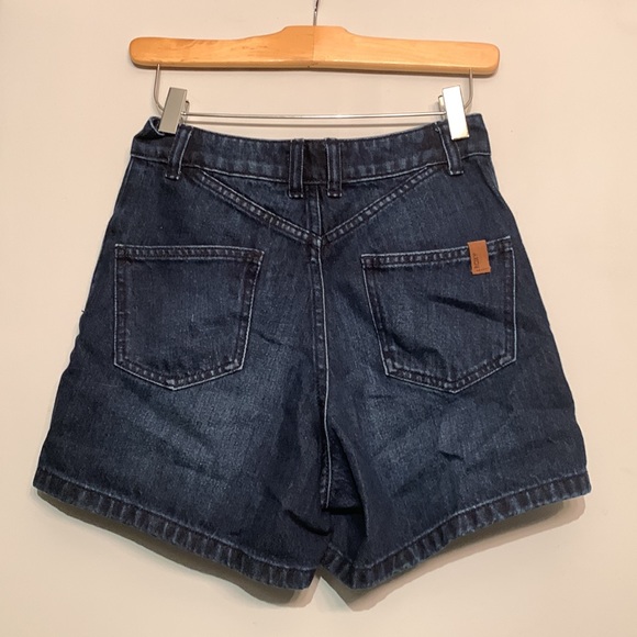 NWT Roxy High waist Dark Wash Jean shorts - Picture 3 of 5